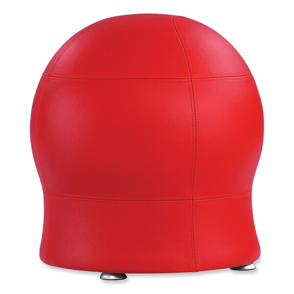 Zenergy Ball Chair, Backless, Supports Up To 250 Lb, Red Vinyl